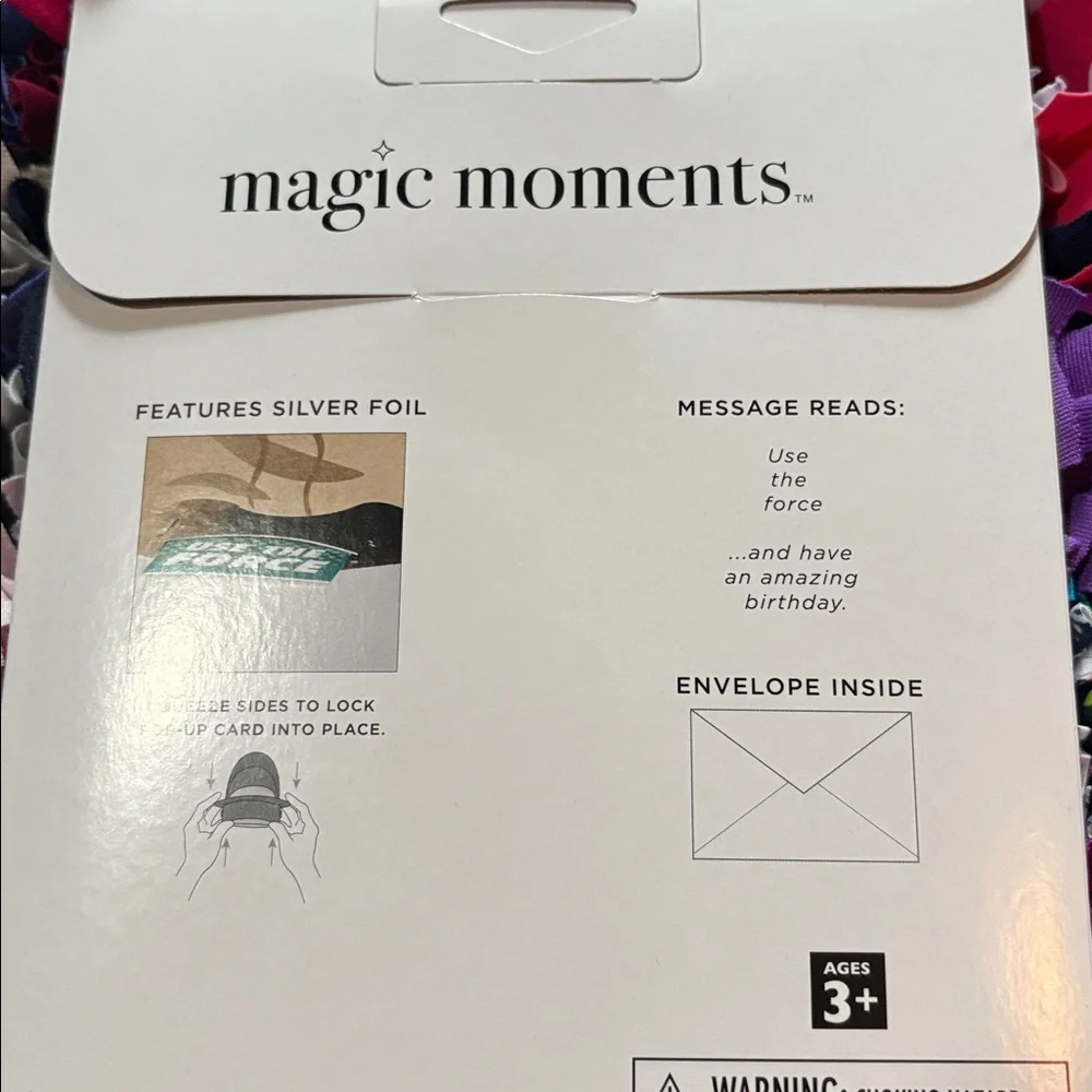 🆕American Greetings-Magic Moments ‘Disney’ “Star Wars” Birthday Pop Up Card
